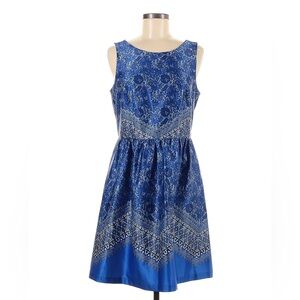 Outback Red blue lace print dress
